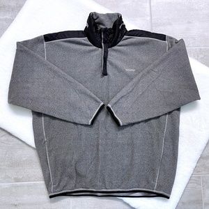 NAUTICA COMPETITION Gray and Black Half - Zip Top
